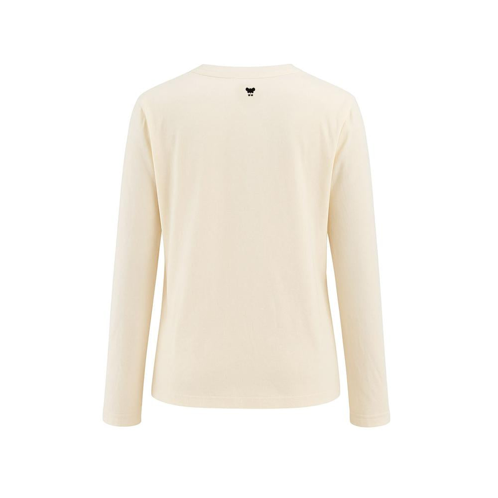 Max Mara RENOIR Ecru Short Sleeve T-Shirt 2525946032 001