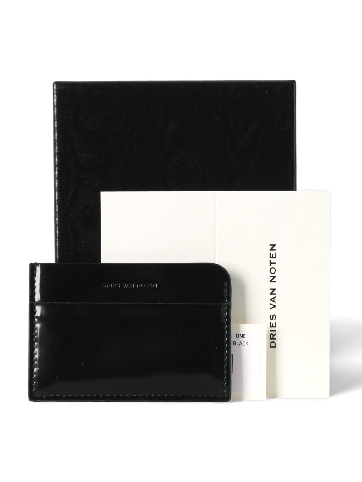 Dries Van Noten Black Leather Card Case Unisex Cardholder 251 022100 188 900