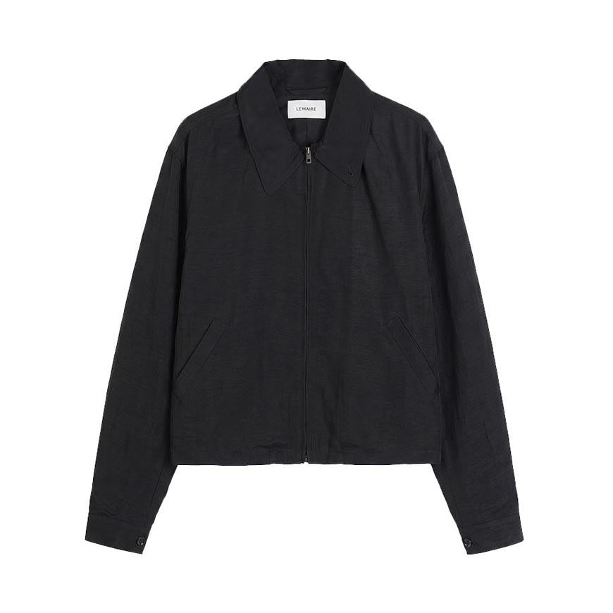Lemaire Men’s Short Bomber Jacket Black