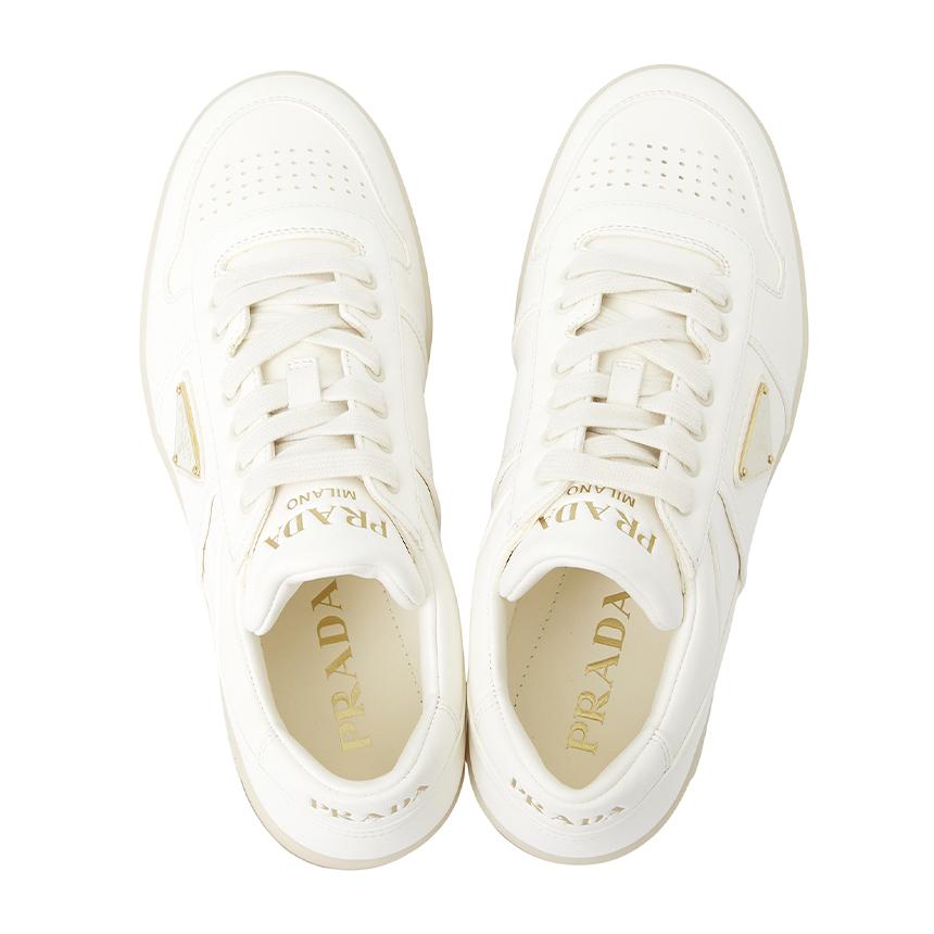 PRADA Downtown Leather Low-Top Sneakers for Men