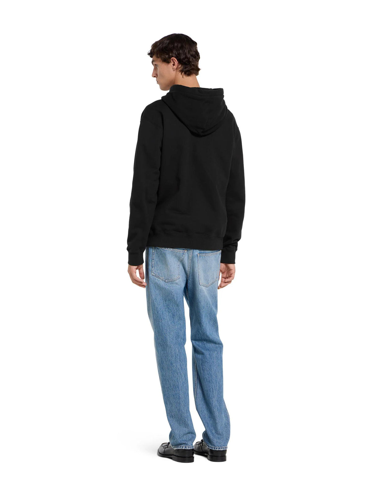 GUCCI Logo Print Cotton Hoodie Sweatshirt for Men