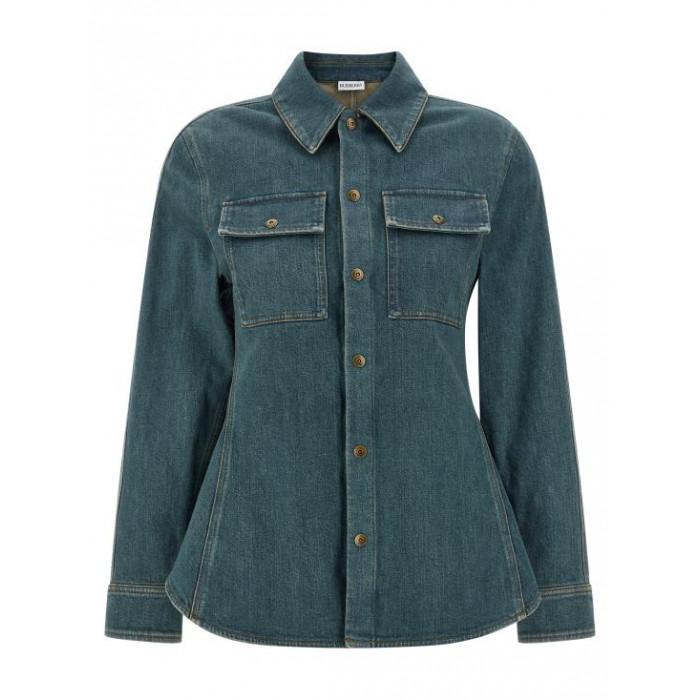 BURBERRY Fit and Flare Denim Shirt Crossbody Bag 8118497