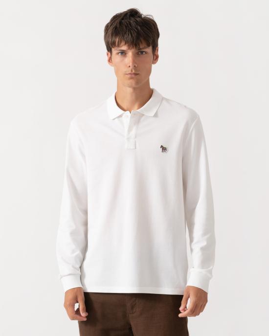 Paul Smith Cotton Polo Shirt for Men M2R 115L WZEBRA 01 WHITE DOM
