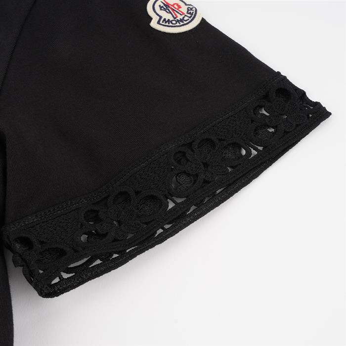Moncler Embroidered Logo Pocket Short Sleeve T-Shirt Black