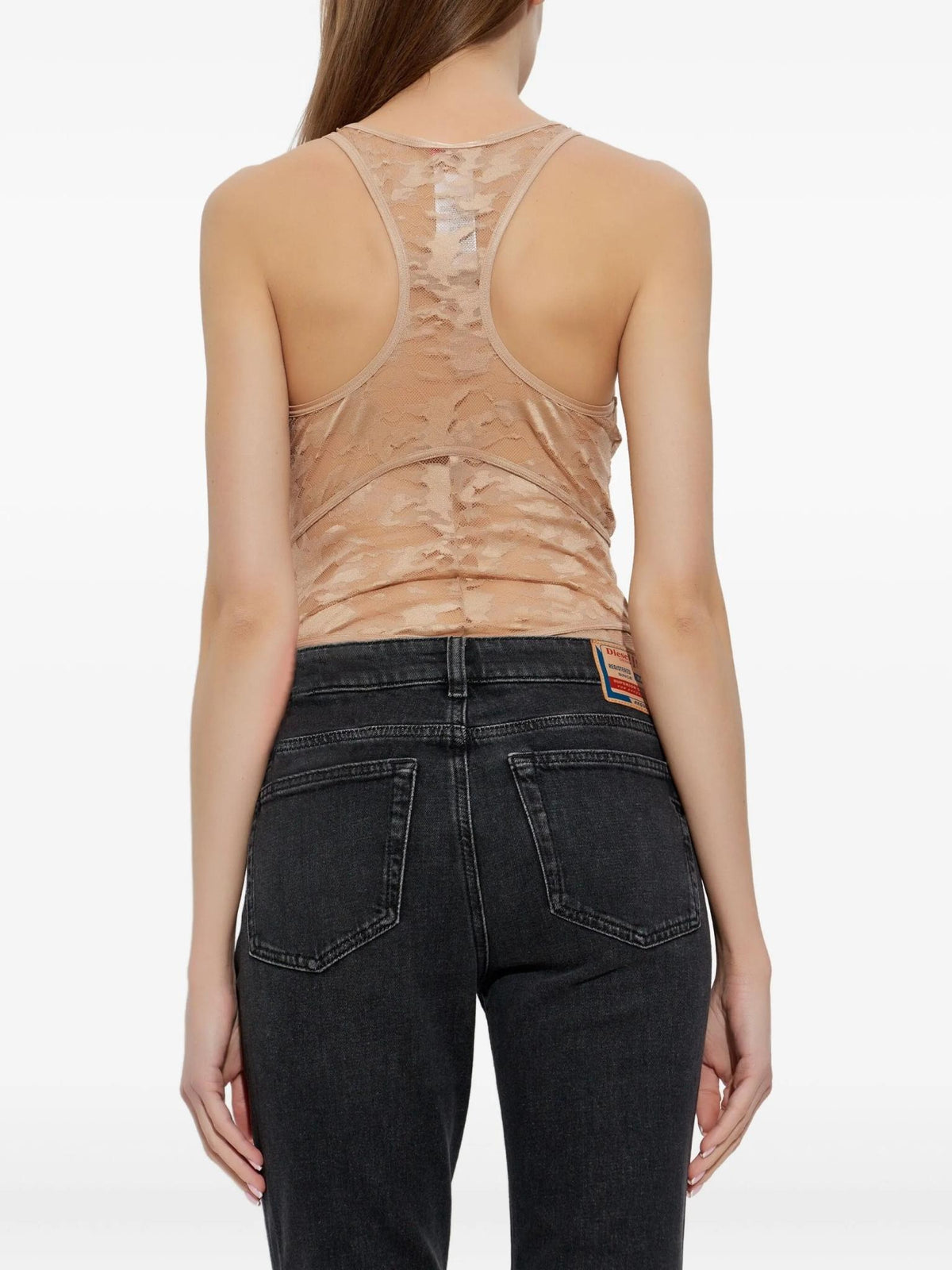 DIESEL Black Logo Elastic Cotton Briefs Underwear Women