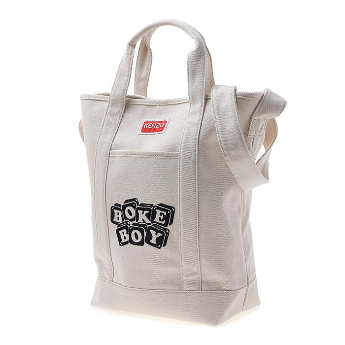 KENZO Colorblock Cotton Tote Bag for Women