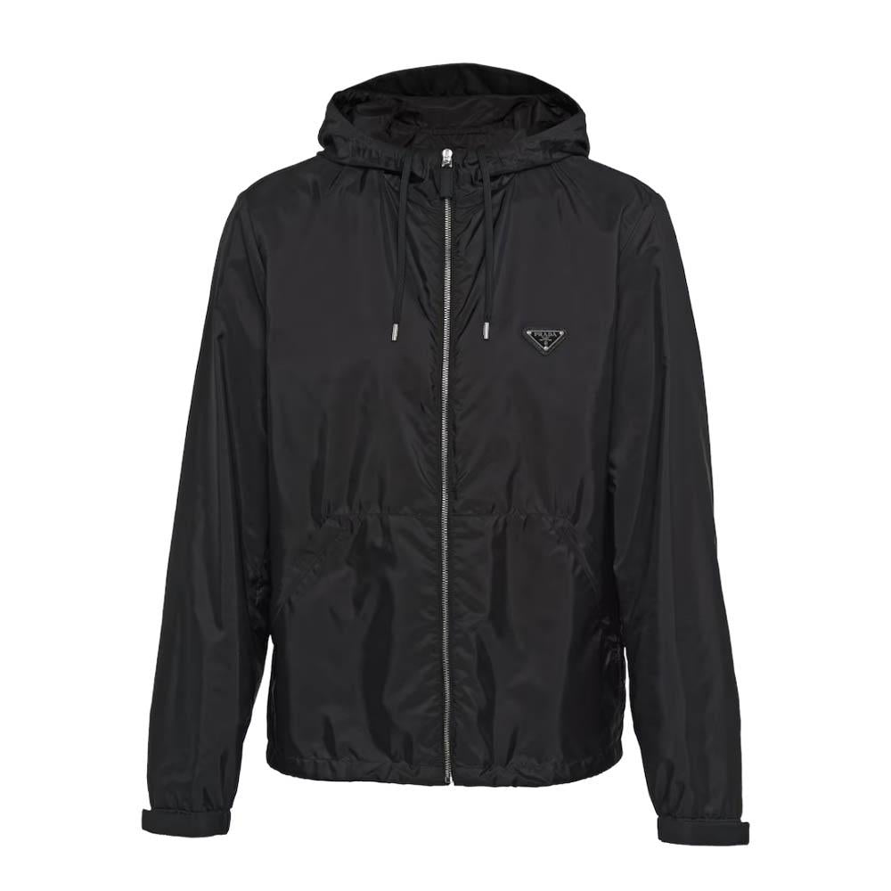 PRADA Re-Nylon Hooded Jacket Black SGC220 S2311WQ9 F0002