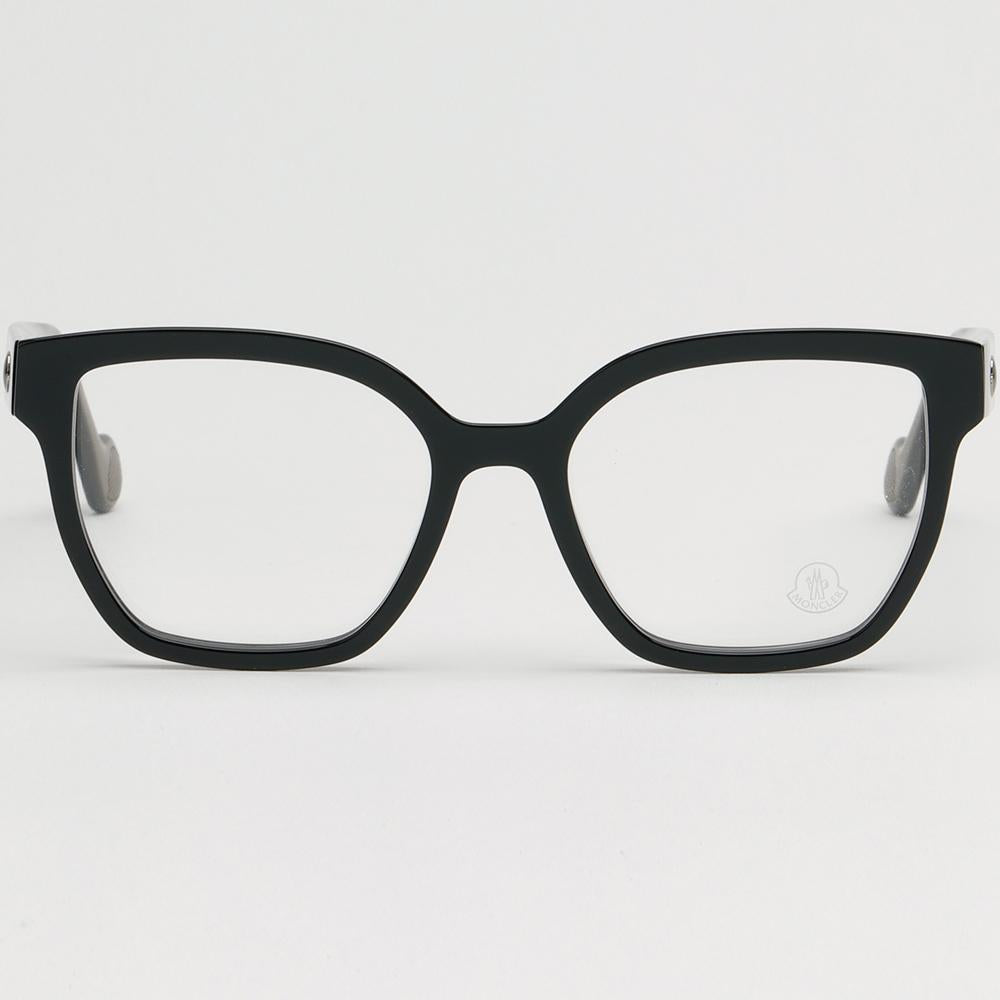 Moncler Black Square Cat Eye Acetate Oversized Eyeglasses Frames ML5155 001