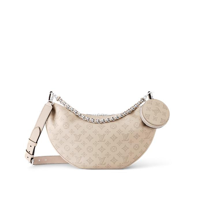 Louis Vuitton Baia Mahina Leather Shoulder Bag Galet M22823