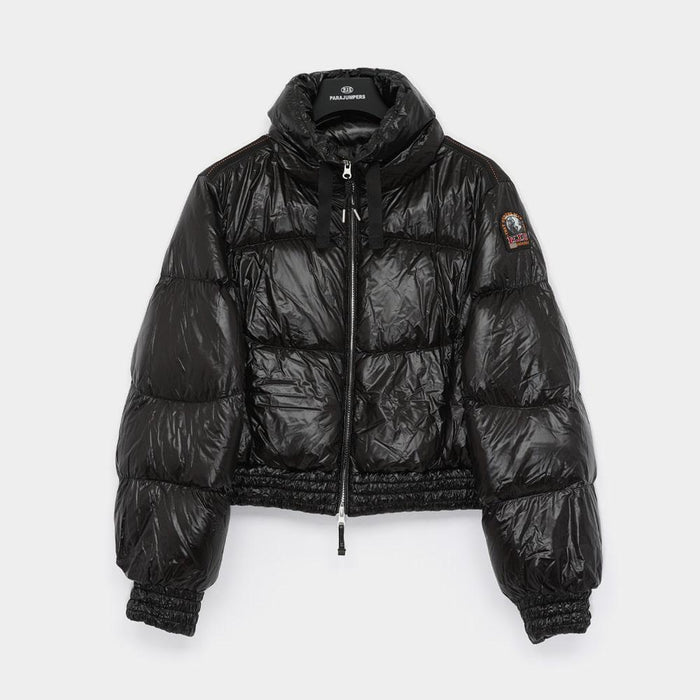 Parajumpers MERRY Patch Logo Cropped Hooded Down Jacket Women PWPULP32 0541