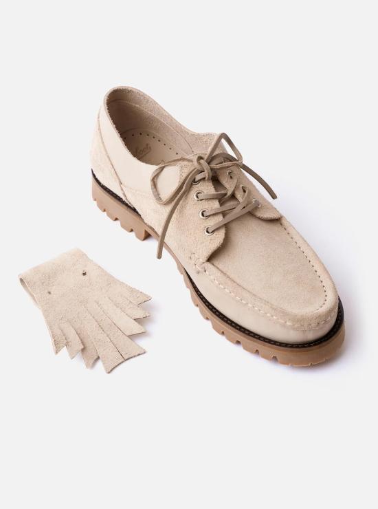 PARABOOT THIERS Lace-Up Dress Shoes Sand Suede Men’s