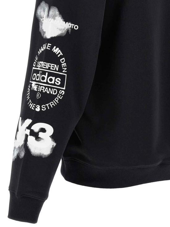 Y-3 Long Sleeve Sweatshirt Black Cotton Men’s Top