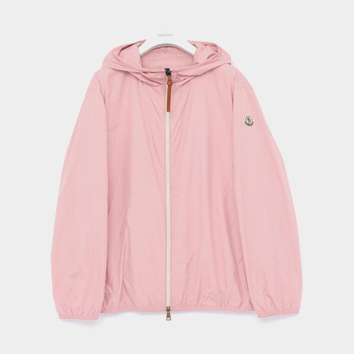 Moncler Patch Logo Hooded Wind Jacket for Women 1A00143 54AQE 523 FEGEOS