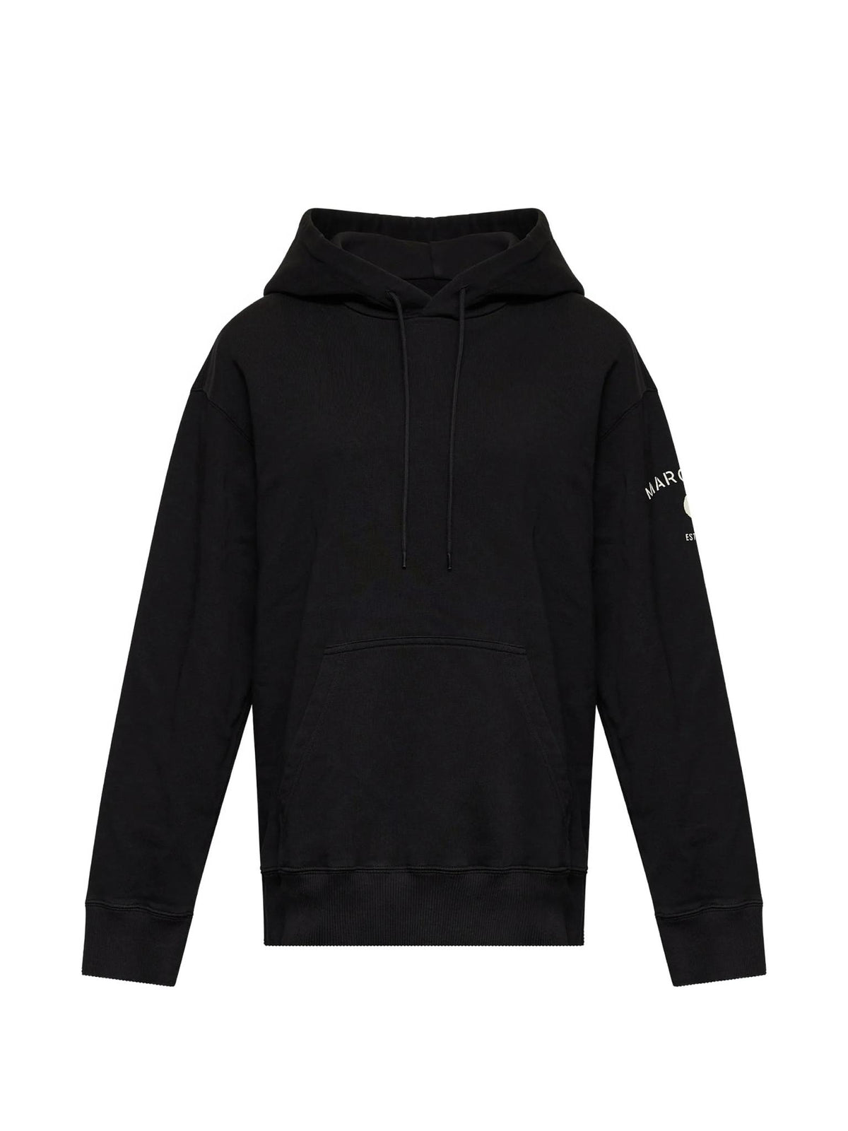 Maison Margiela Black Cotton Hoodie Women’s Pullover Top