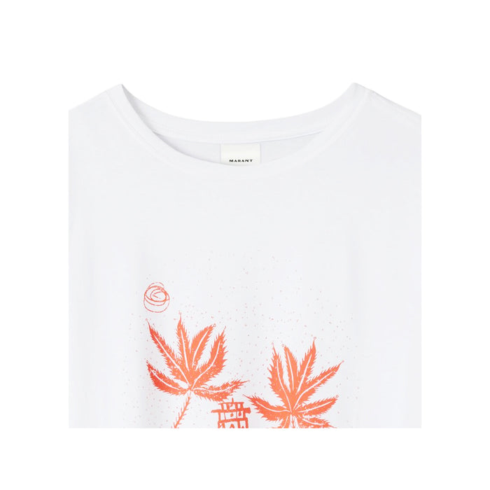 Isabel Marant Zapper Logo T-Shirt White Men’s Cotton Tee