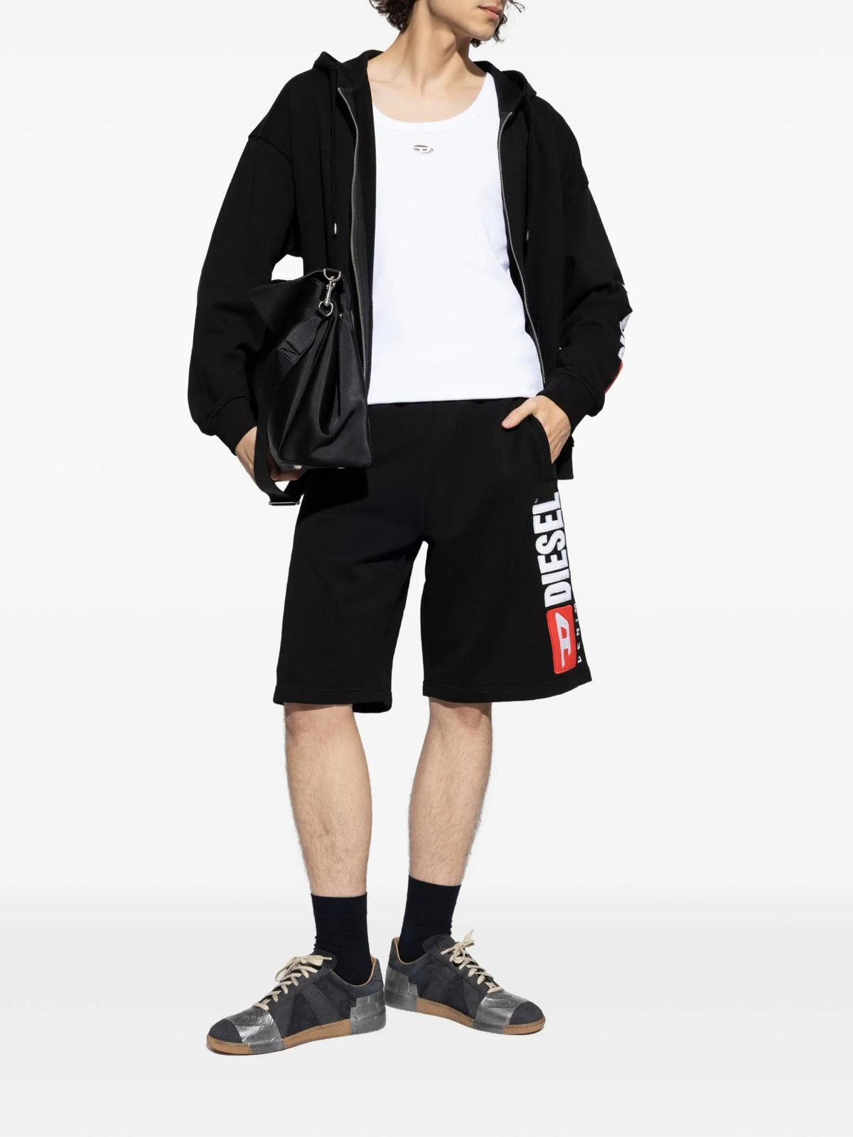 DIESEL Sleeveless T-Shirt Black Cotton Men’s Tank Top