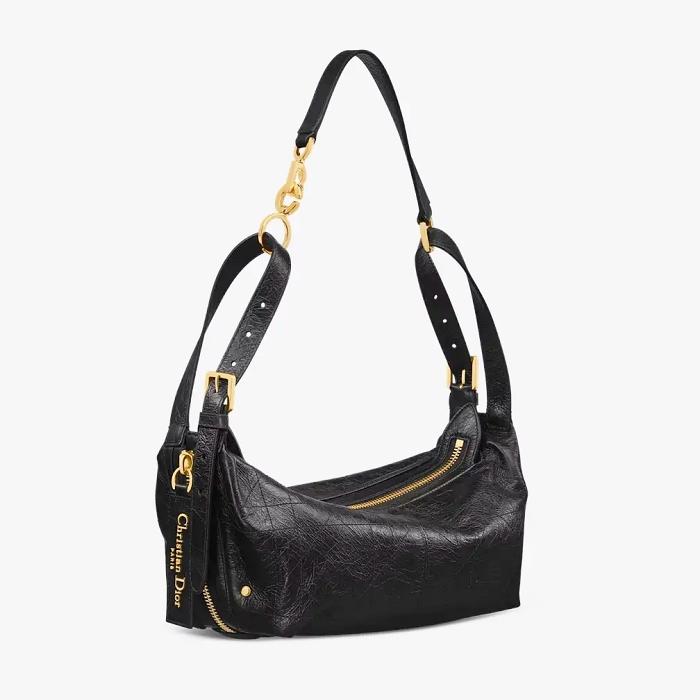 DIOR DJourney Small Shoulder Bag Black Leather M2416UNUO M900