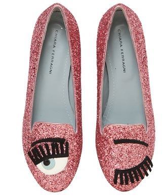 Chiara Ferragni Flirting Glitter Loafers