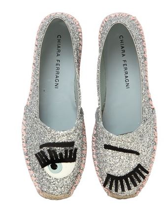 Chiara Ferragni Flirting Espadrille Loafers Women’s Black Canvas