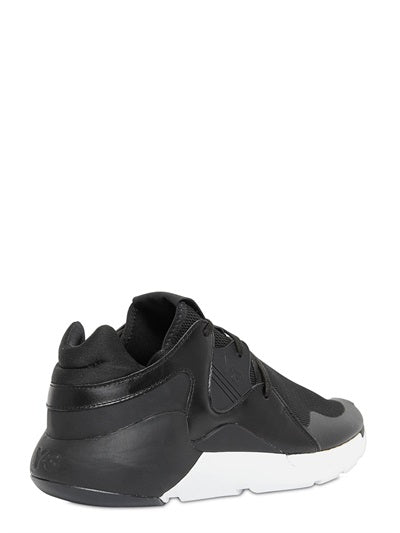 Y-3 Men's Mesh Leather Low-Top Sneakers Y 3