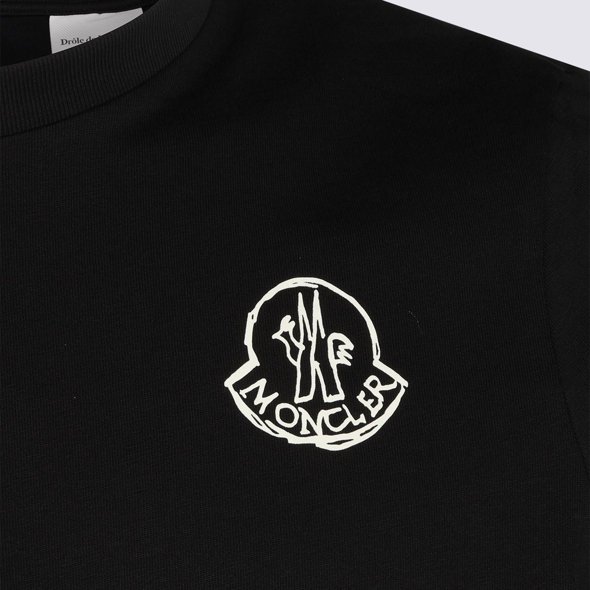 Moncler Black Cotton Short Sleeve T-Shirt Men