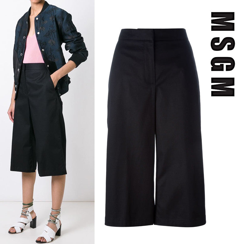 MSGM Crop Wide Leg Trousers MDB106 99