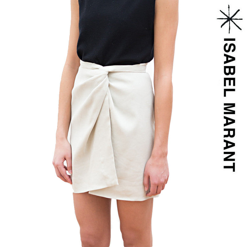 Isabel Marant Women's Wrap Mini Skirt JU0506 16P014E 20CK KAMELIA