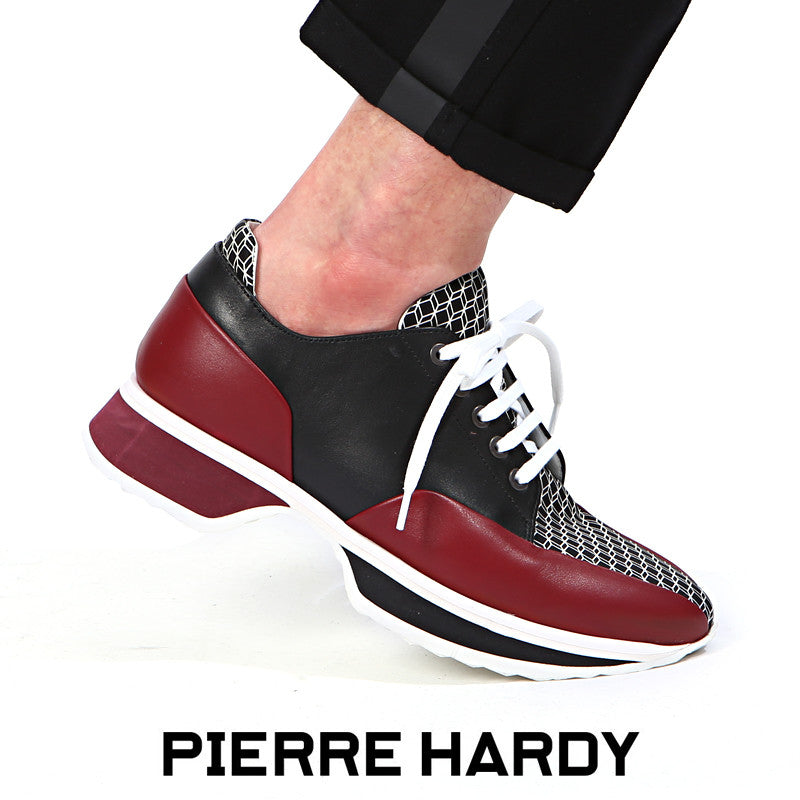 Pierre Hardy Men's Low Top Sneakers HX01 TRICO BLACK