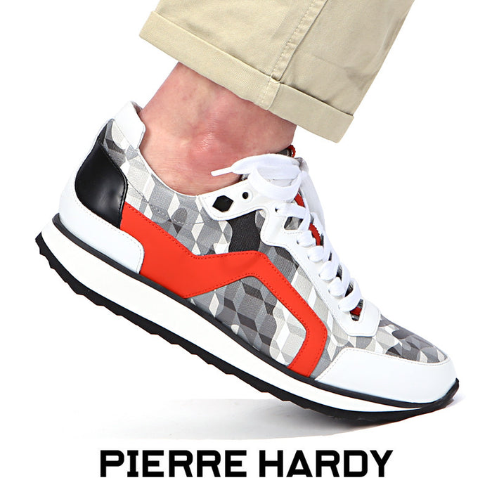 Pierre Hardy Adonis Men's Low-Top Running Sneakers KX05 MULTI WHITE
