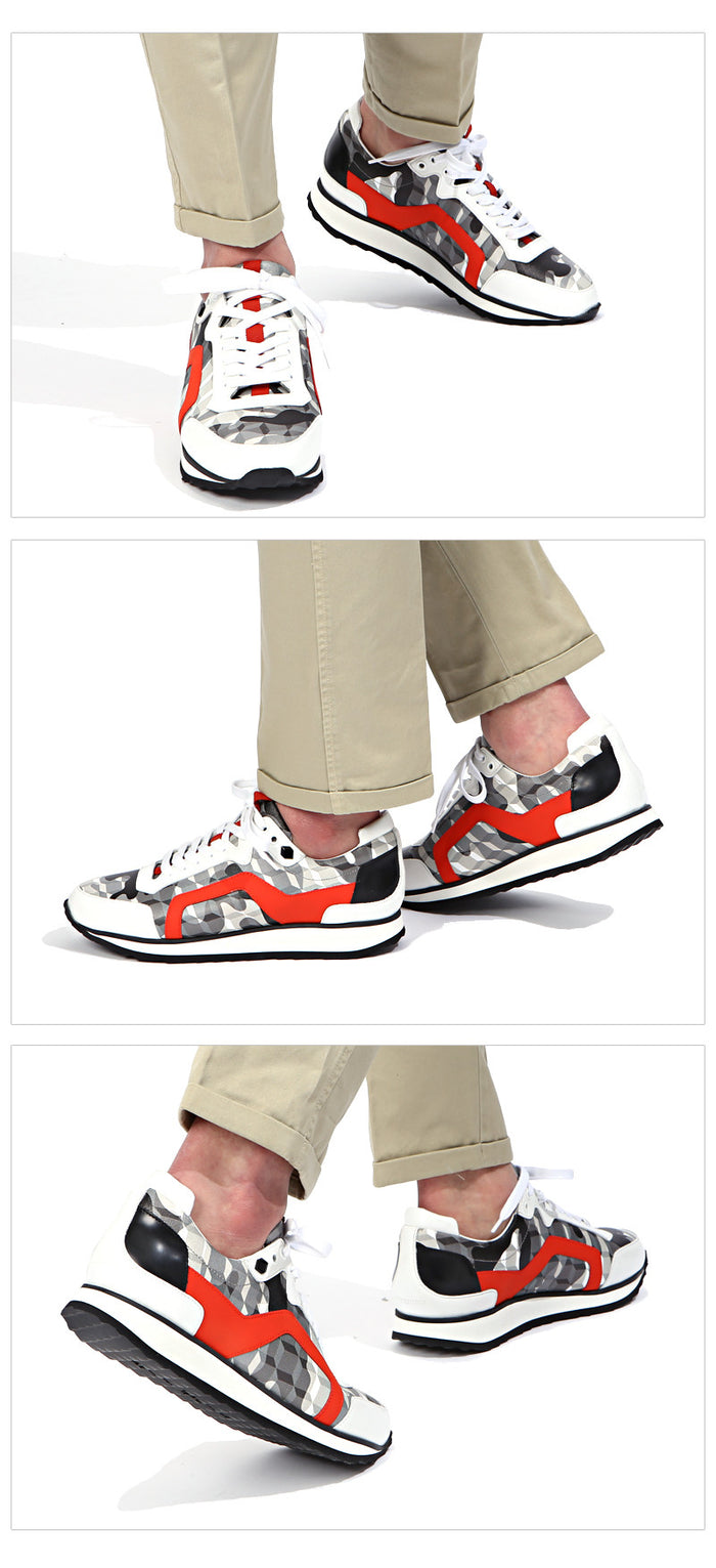 Pierre Hardy Adonis Men's Low-Top Running Sneakers KX05 MULTI WHITE