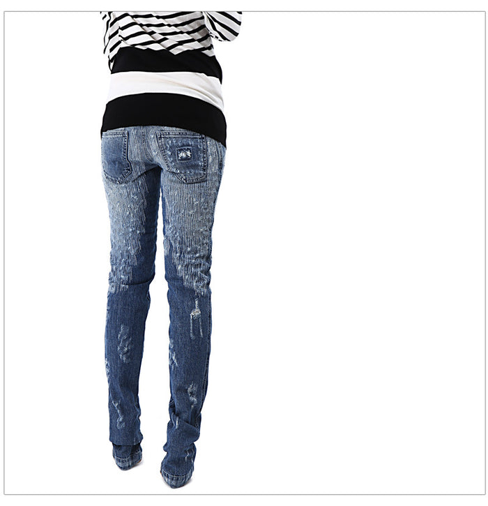 Dolce&Gabbana Women's Hidden Patch Straight Leg Denim Jeans FT4DTD G8D10