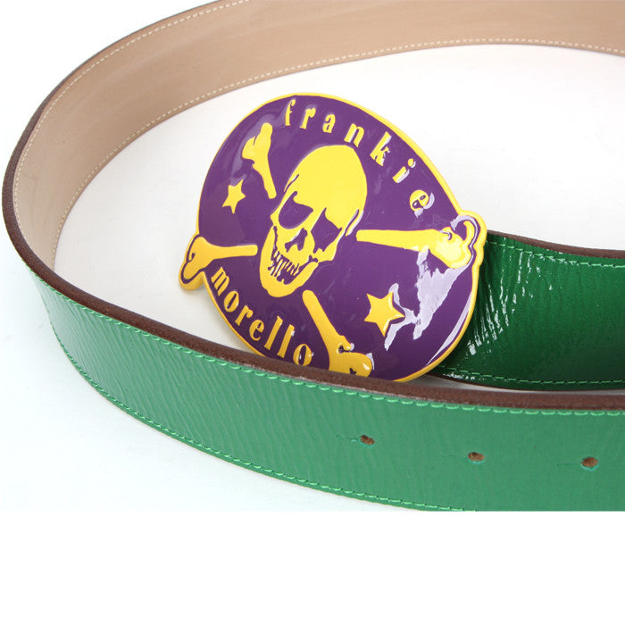 Frankie Morello Men's Skull Logo Belt 200506776