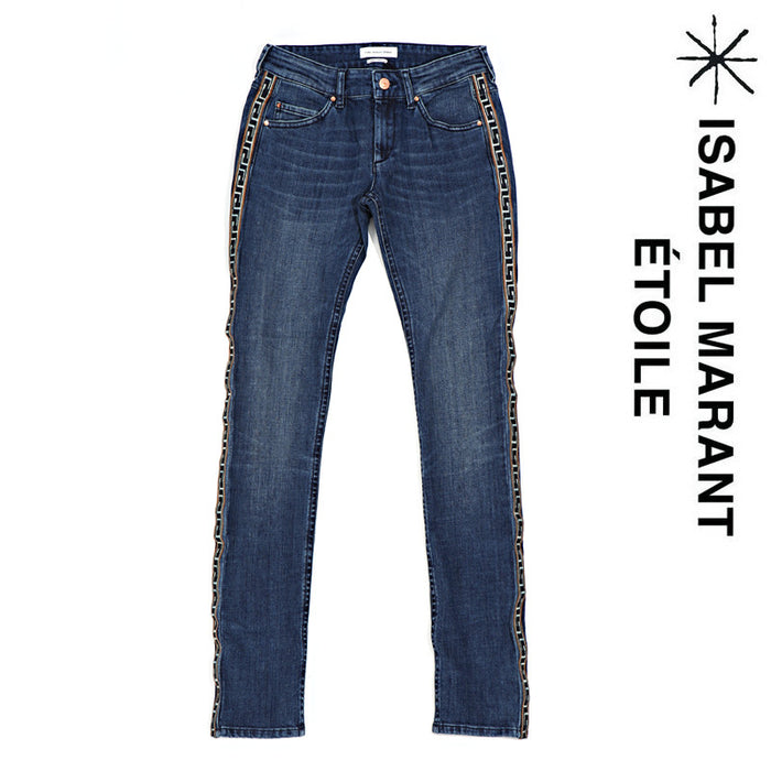 Isabel Marant Women's Gray Denim Jeans PA0429 30BU