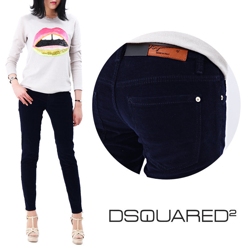 Dsquared2 Women's Super Slim Fit Corduroy Pants LA0431 524