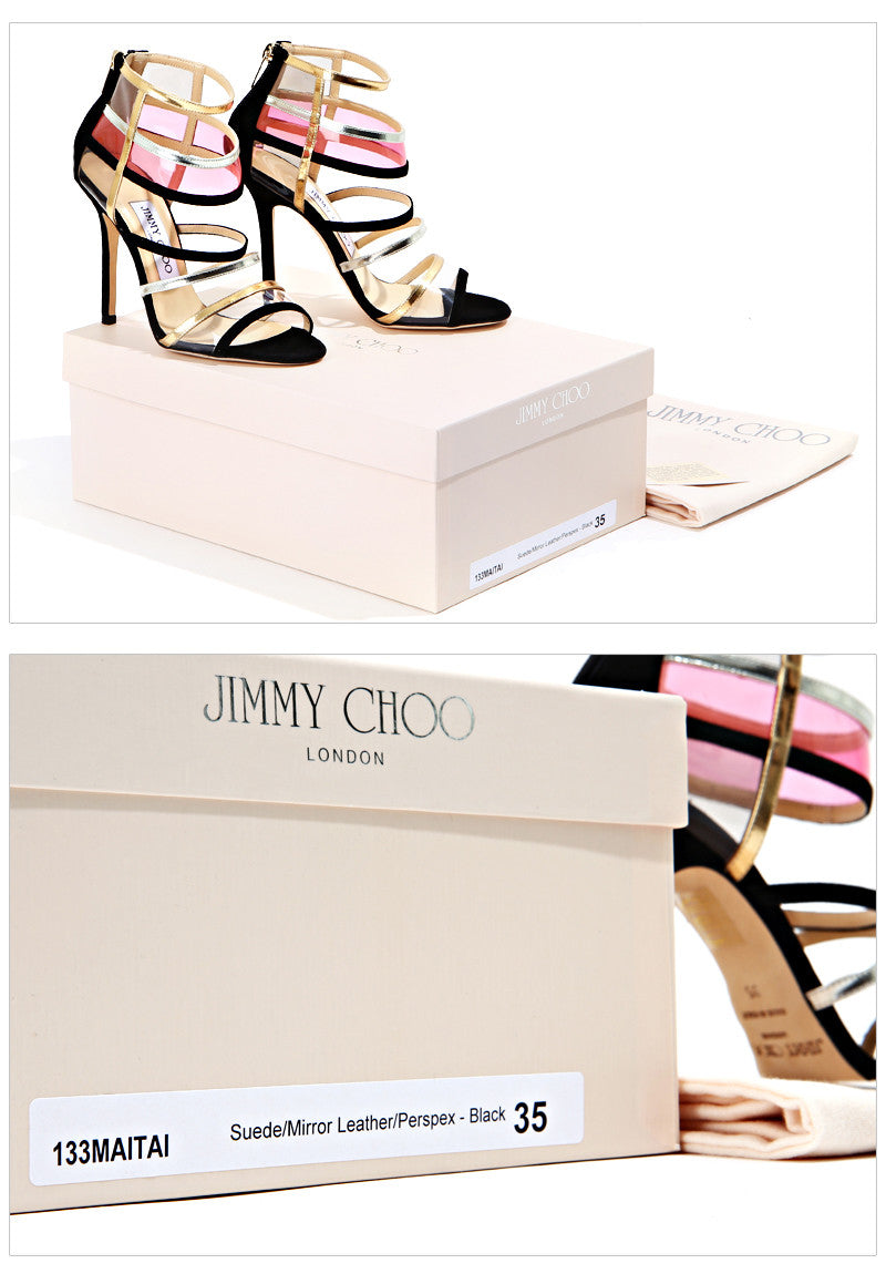 Jimmy Choo Women's Black Sandals MAITAI BLACK