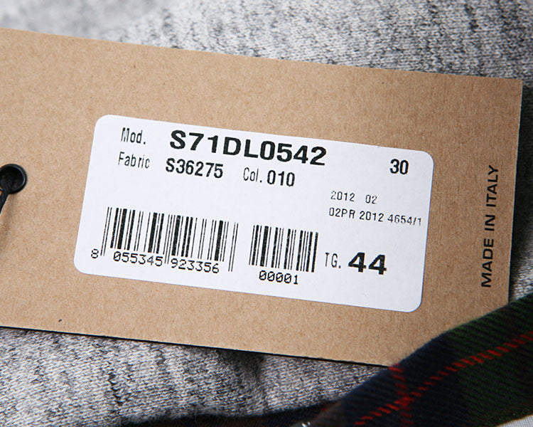 Dsquared2 Men's Knit Plaid Mix Long Sleeve Shirt DL0542 010