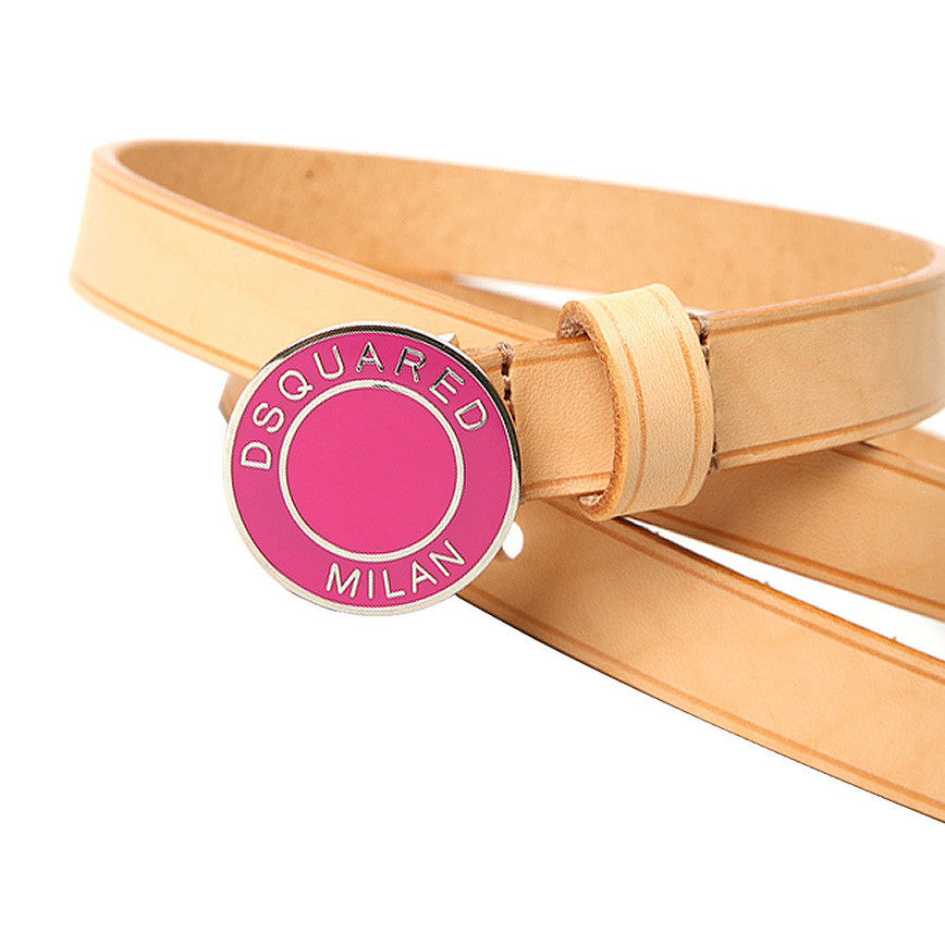 Dsquared2 Adonis Milan Logo Women's Skinny Belt BE5107 V291 9843