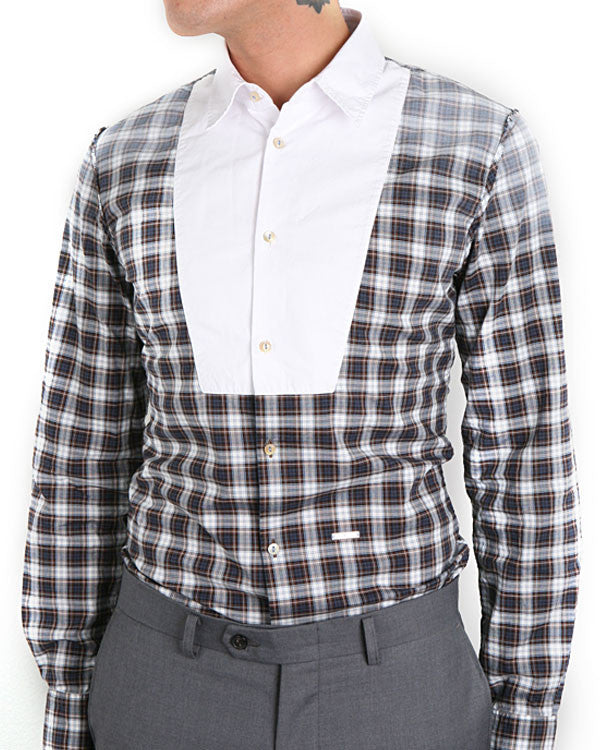 Dsquared2 Men's Plaid Vintage Washed Long Sleeve Shirt DL0419 002