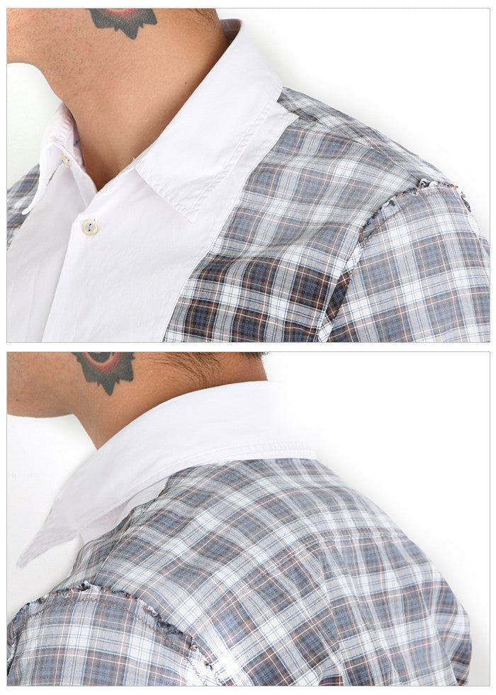 Dsquared2 Men's Plaid Vintage Washed Long Sleeve Shirt DL0419 002