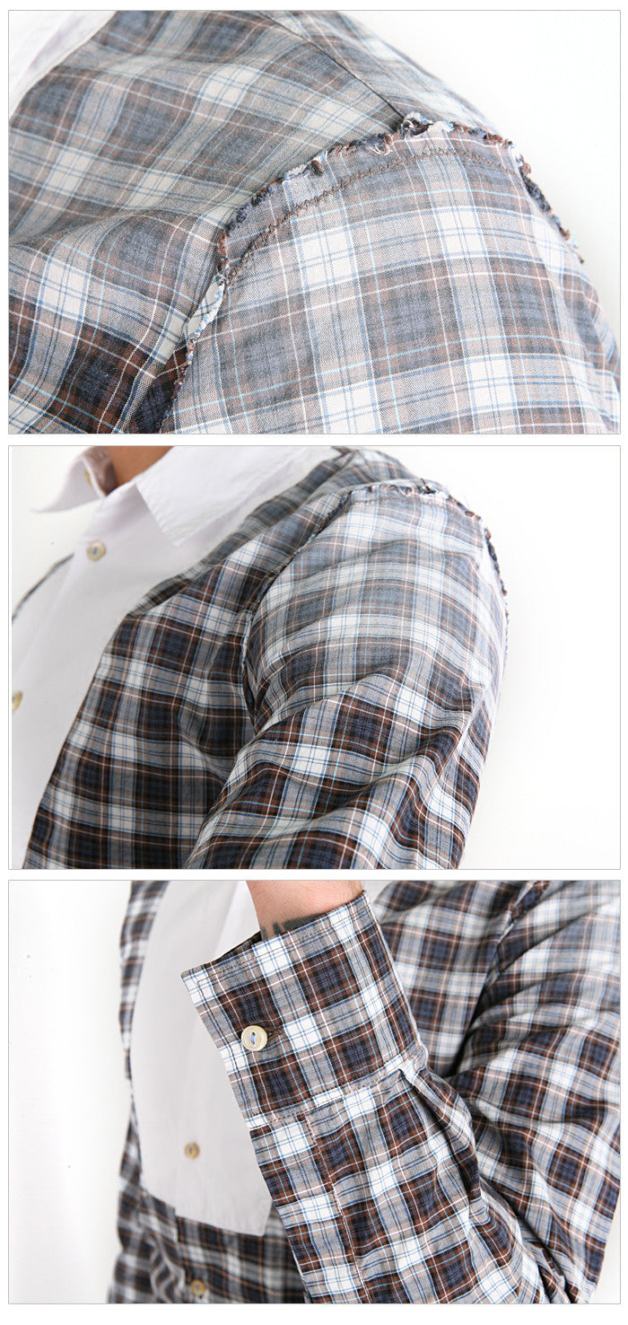 Dsquared2 Men's Plaid Vintage Washed Long Sleeve Shirt DL0419 002
