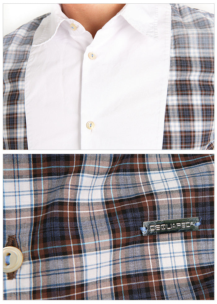 Dsquared2 Men's Plaid Vintage Washed Long Sleeve Shirt DL0419 002
