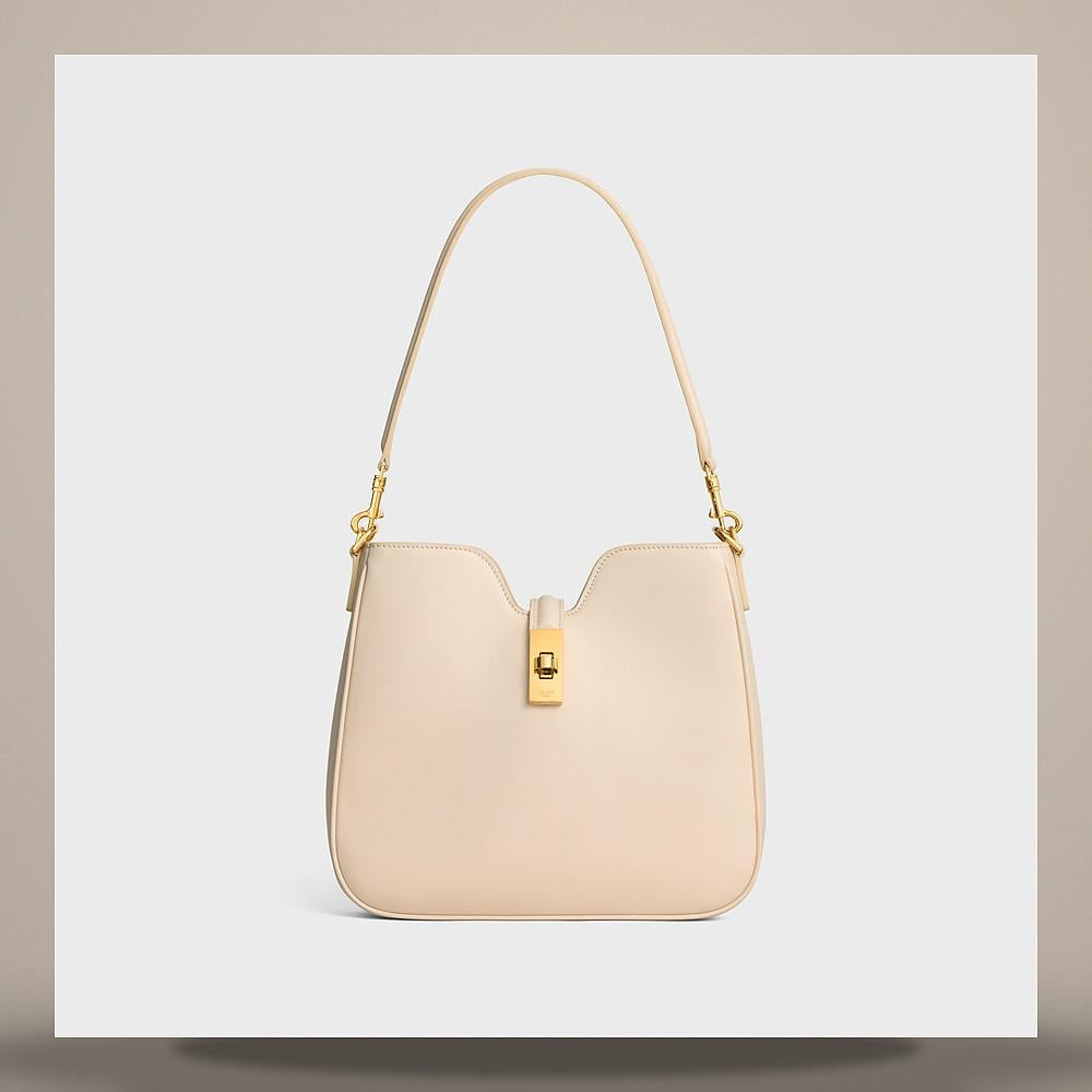 CELINE Small Soft 16 Camille Bag Smooth Calfskin Cream Crossbody