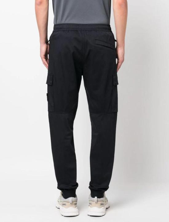 STONE ISLAND Straight Pants Navy Blue Classic Trousers 791531314 A0020
