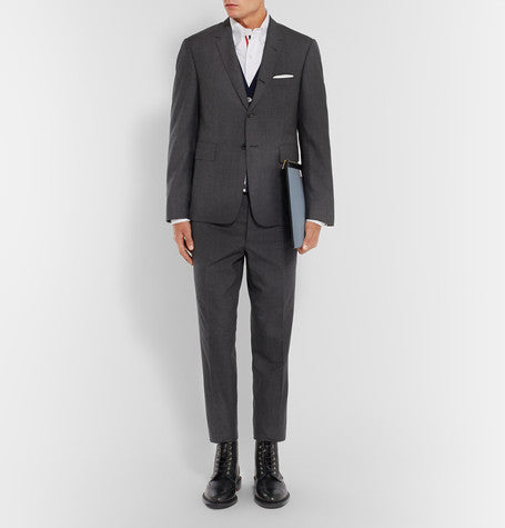 THOM BROWNE Classic Wingtip Mid Boots for Men