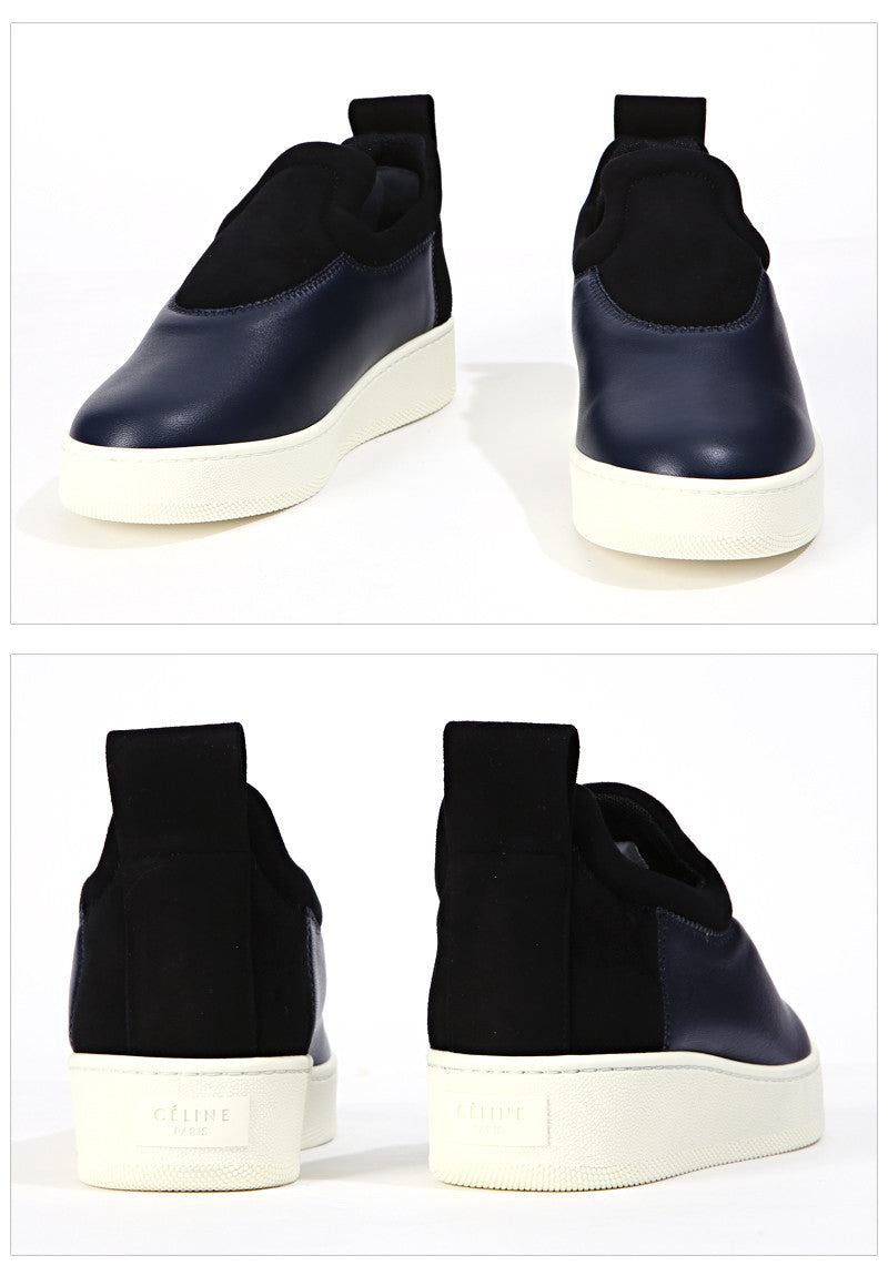 CELINE Adonis Leather Women's Slip-On Low Top Sneakers 31998 07NB