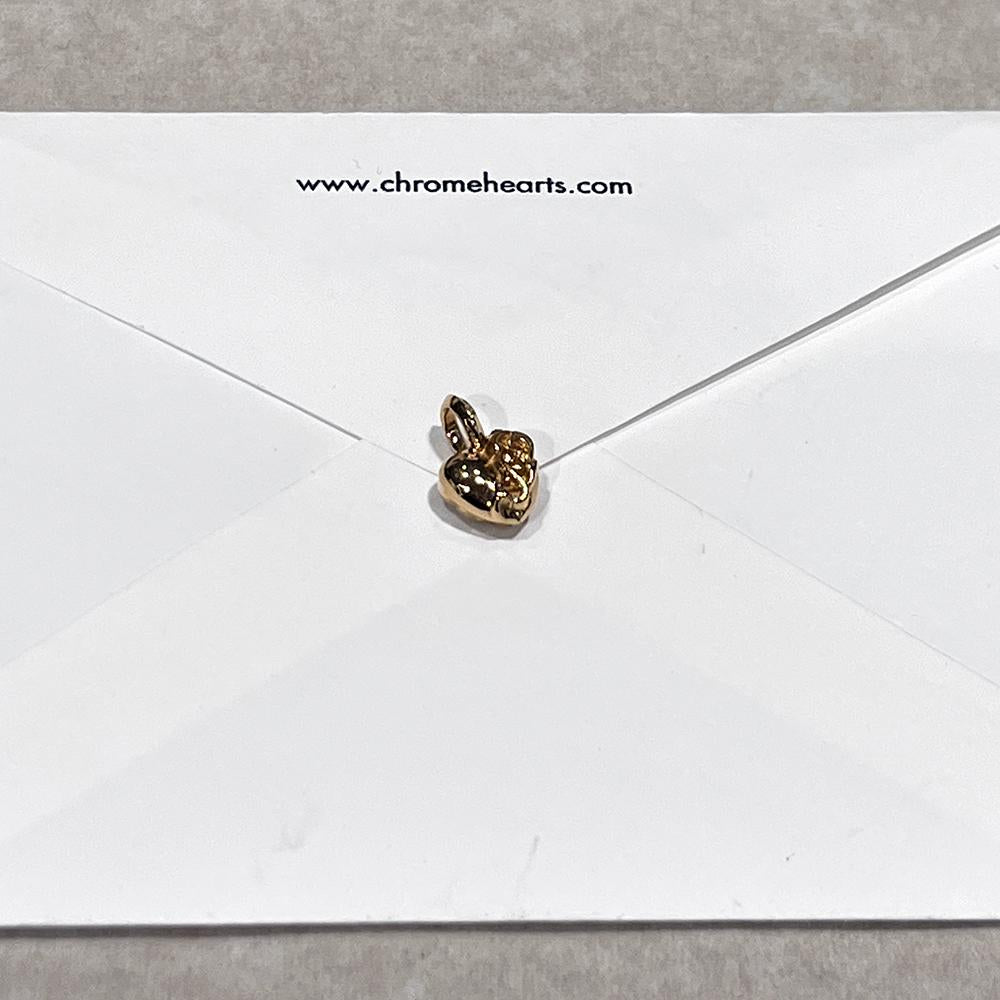 Chrome Hearts CH Heart Mini Charm 22K Gold Necklace/Pendant