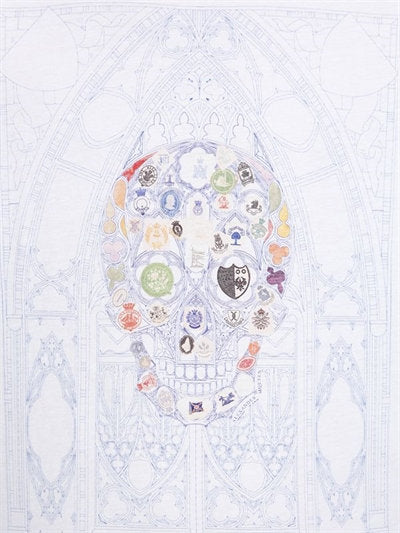 Alexander Mcqueen Skull Organic Cotton Jersey T-Shirt White