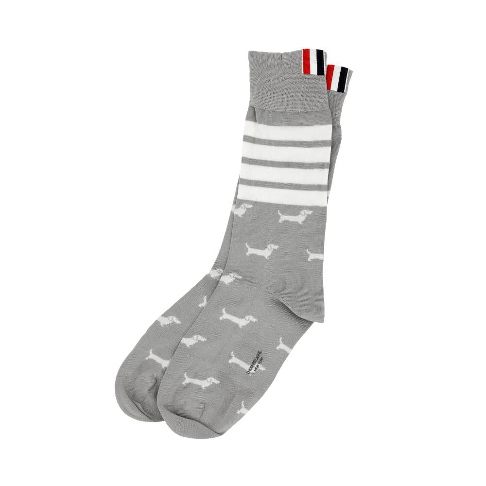 THOM BROWNE Scalloped Edge Pointelle Stitch Men’s Socks FAS226A Y3012 055