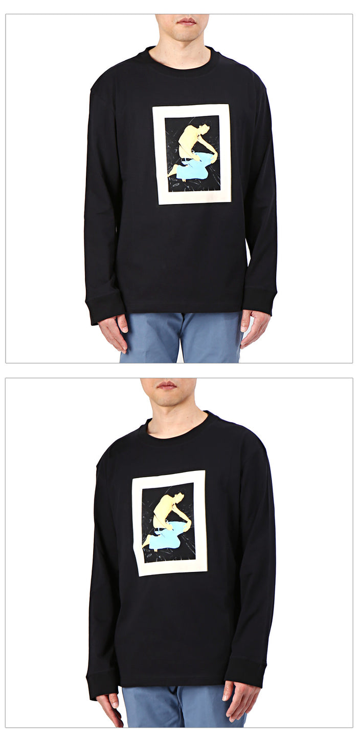 Raf Simons Adonis Graphic Oversized Long Sleeve T-Shirt 137 19002