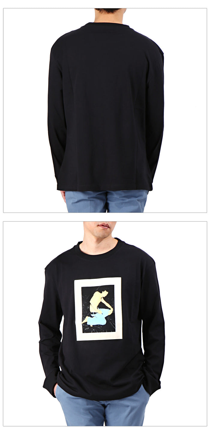 Raf Simons Adonis Graphic Oversized Long Sleeve T-Shirt 137 19002